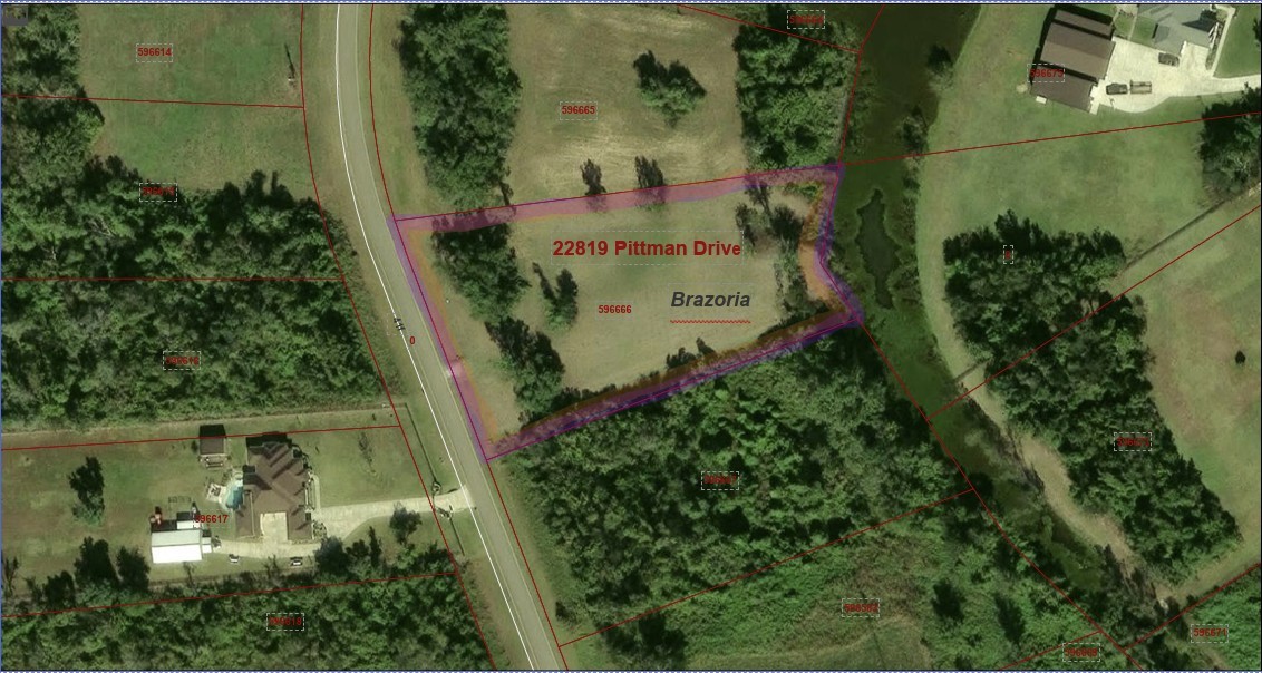 22819 Pittman Drive Angleton, TX 77515 - Photo 1 of 13 an aerial view of a house with a yard