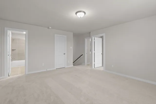 a view of an empty room