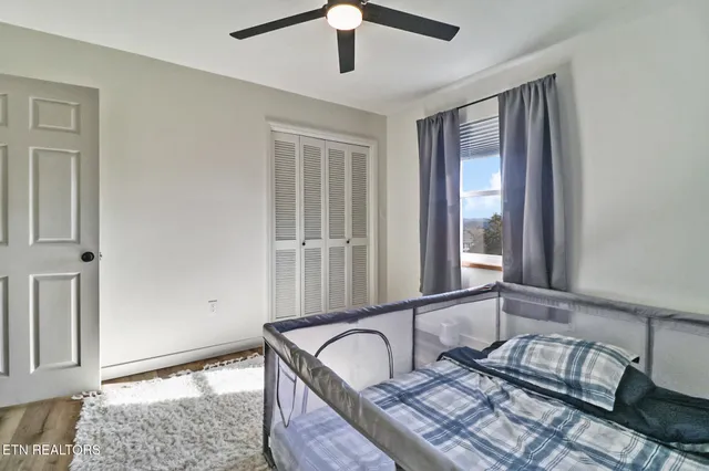 a room with furniture and a window