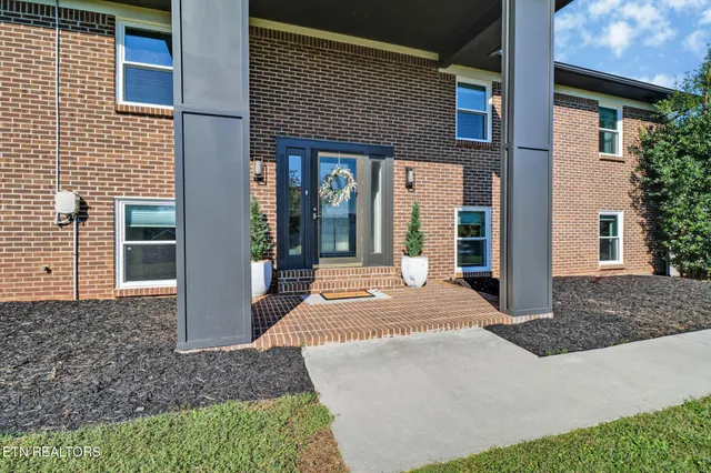 a front view of a house