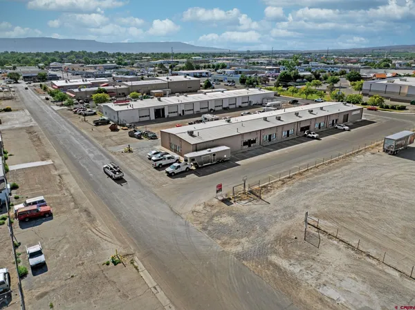an aerial view of a city