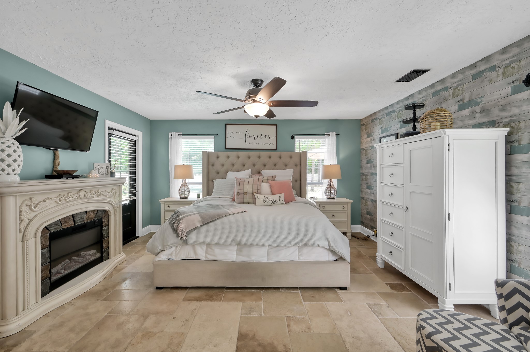 13685 Tommy Smith Road Conroe, TX 77306 - Photo 23 of 50 The fireplace pictured is a piece of furniture - ask about negotiable furniture pieces.