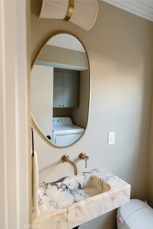 a couple of appliances sitting in front of a door