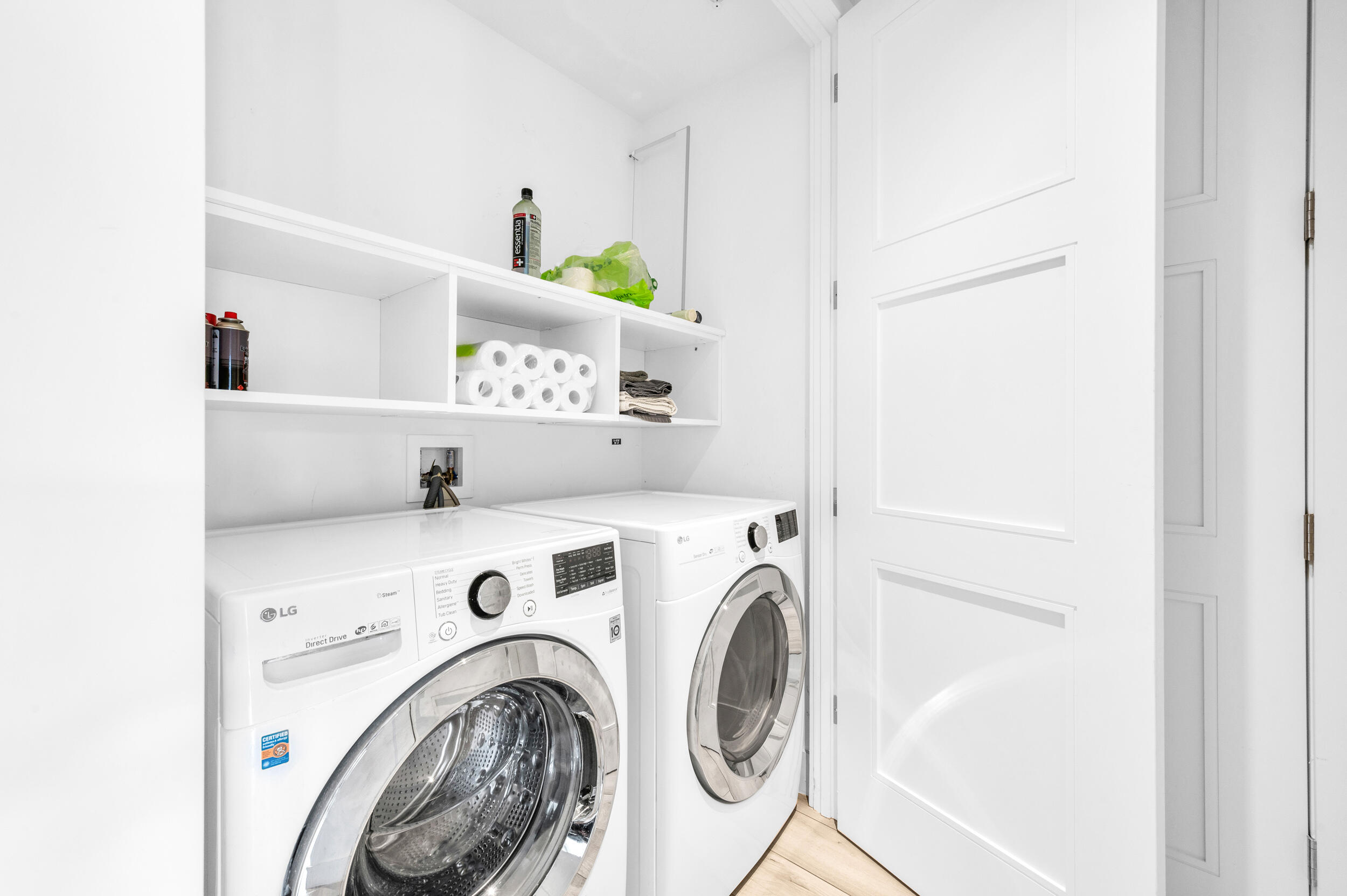 155 East Boca Raton Road, Unit 418 Boca Raton, FL 33432 - Photo 20 of 51 a utility room with dryer and washer