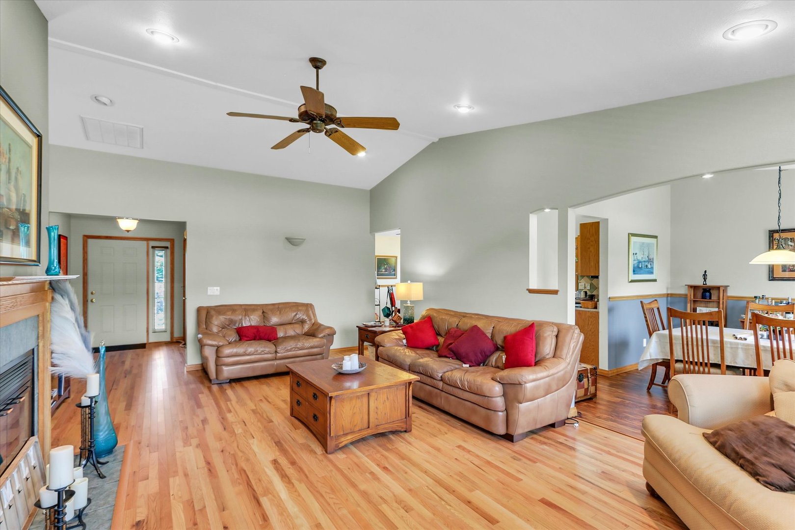 3110 Ridge Park Road Urbana, IL 61802 - Photo 9 of 26 a living room with furniture and a wooden floor