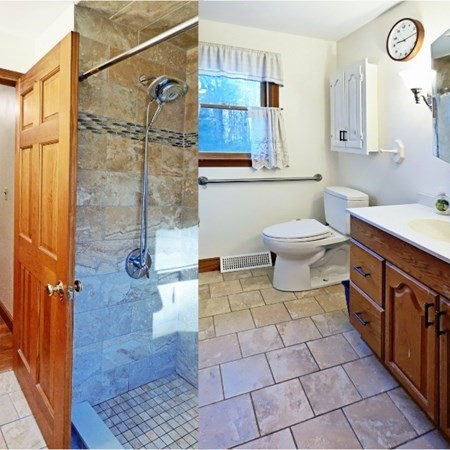 115 Richard Drive Hanover, MA 02339 - Photo 10 of 18 a bathroom with a sink a toilet and a shower