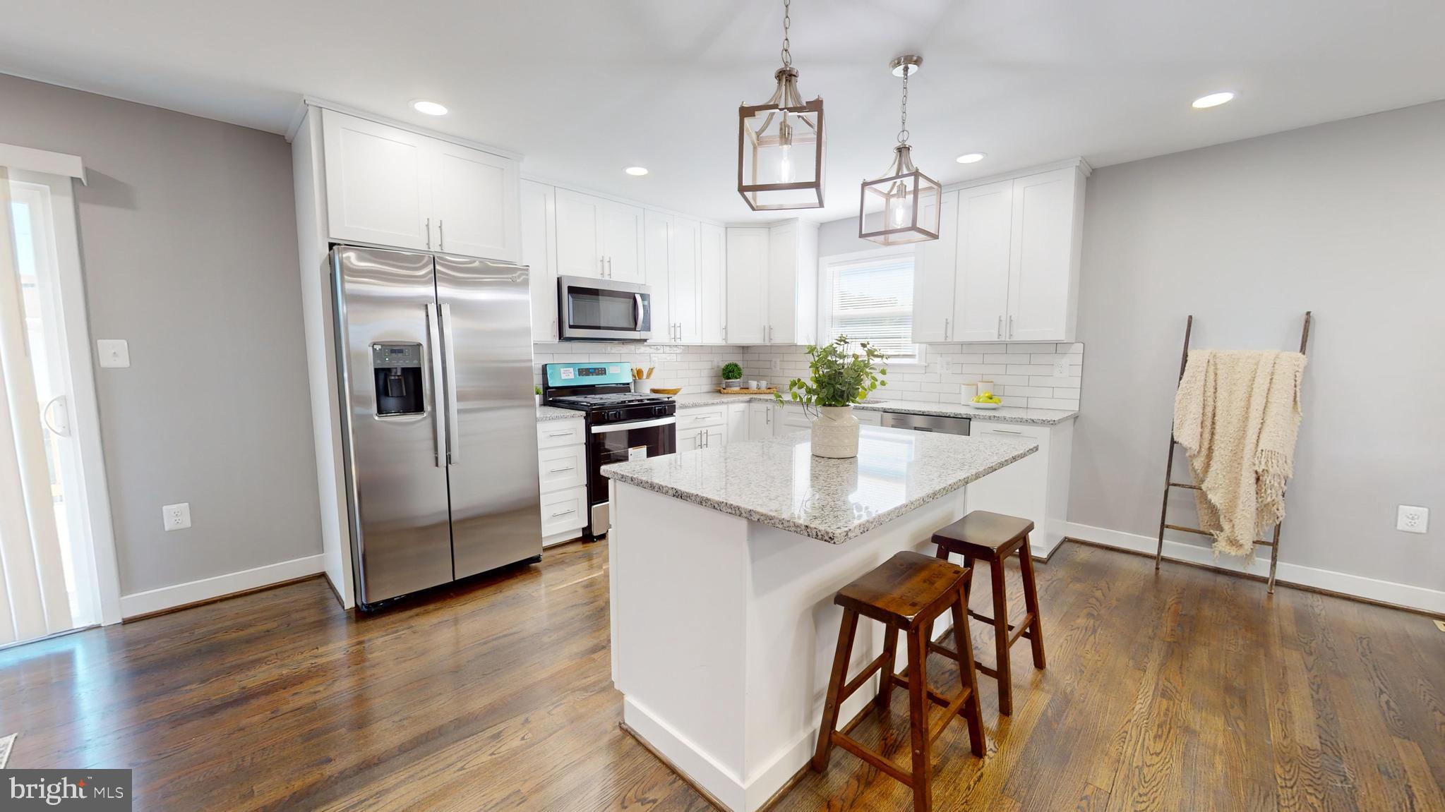 173 Dale Road Pasadena, MD 21122 - Photo 7 of 23 All New Kitchen with Custom Granite and Island