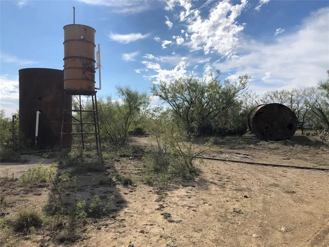 a view of a dry yard