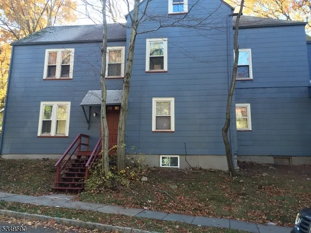 a front view of a house