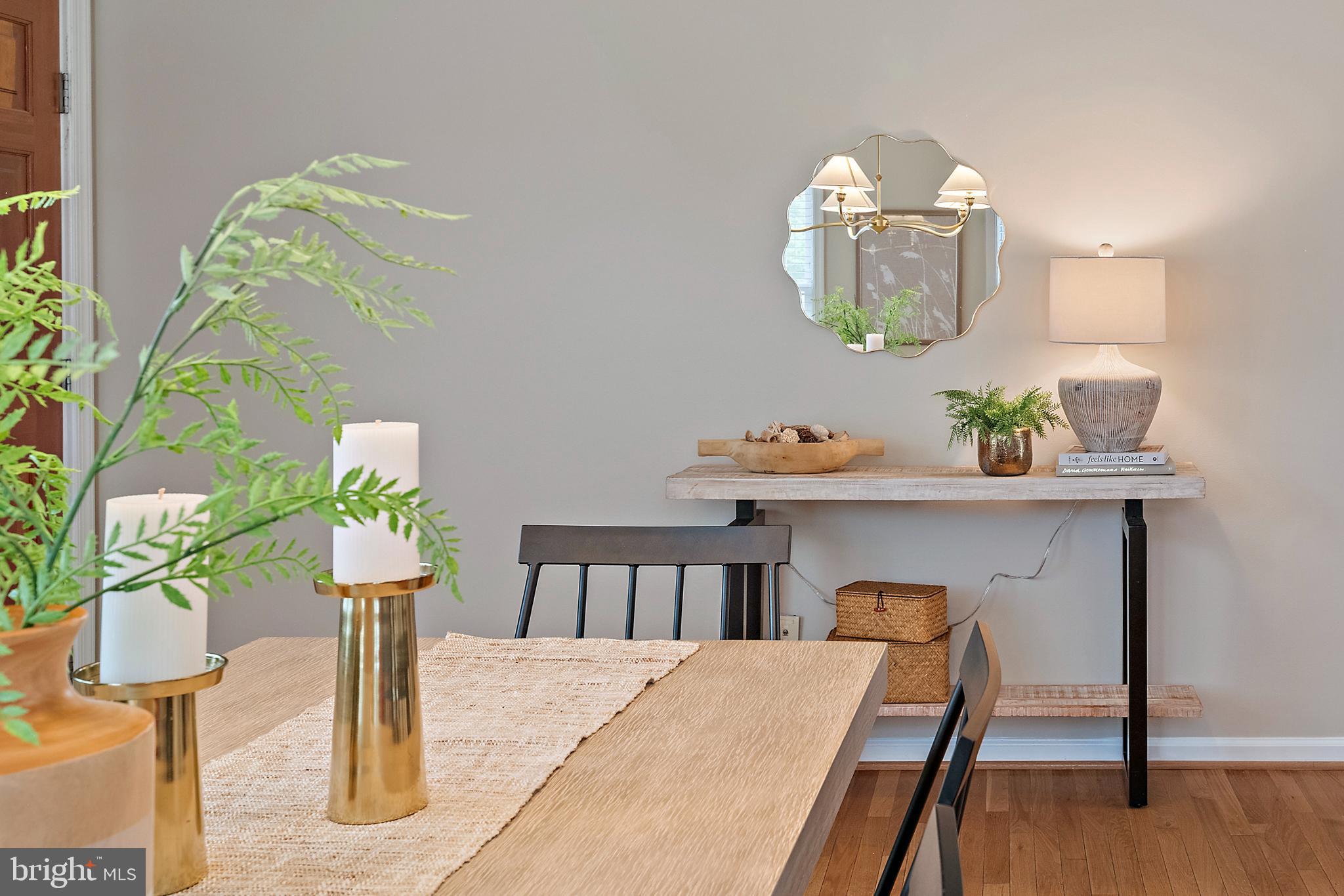 129 Gibson Road Annapolis, MD 21401 - Photo 15 of 50 a dining room with furniture potted plants and wooden floor