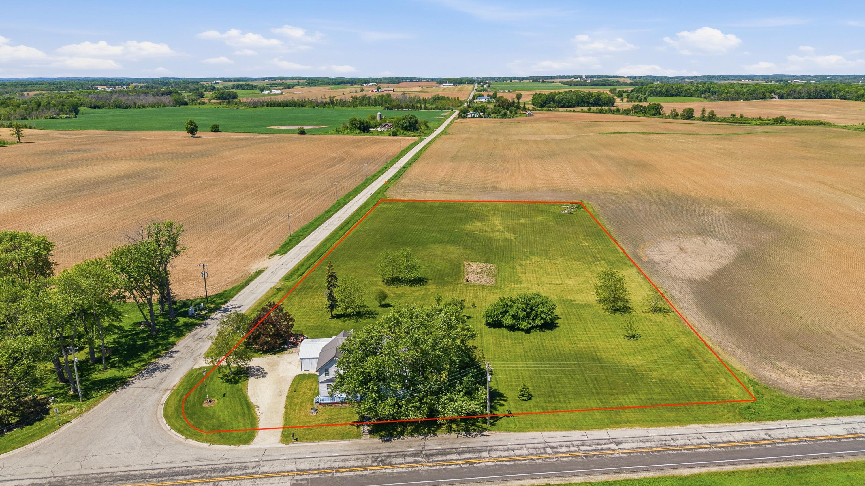 N9306 Highway 42 Herman, WI 53015 - Photo 36 of 43 Overview with Lot Lines