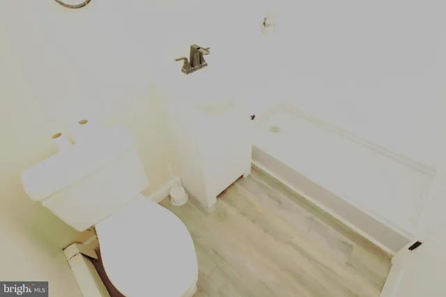 a view of small space with racks on the wall