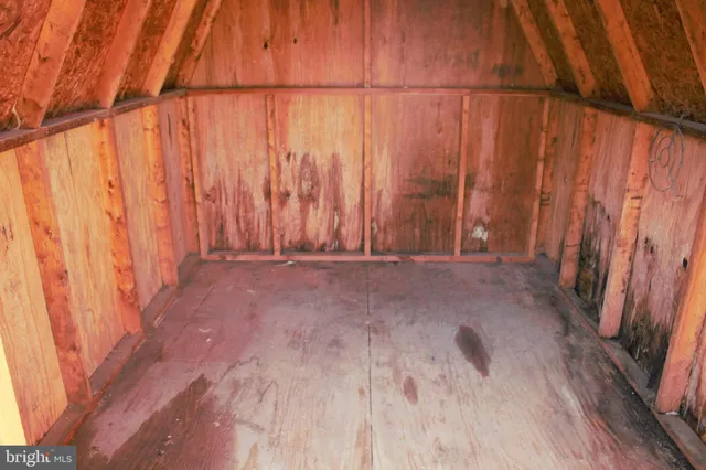 a view of wooden fence