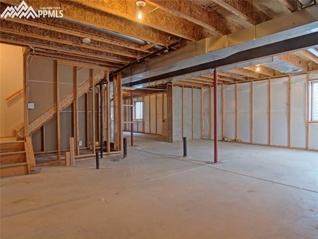 8380 Tannenbaum Road Colorado Springs, CO 80908 - Photo 21 of 22 Unfinished, plumbed-out basement