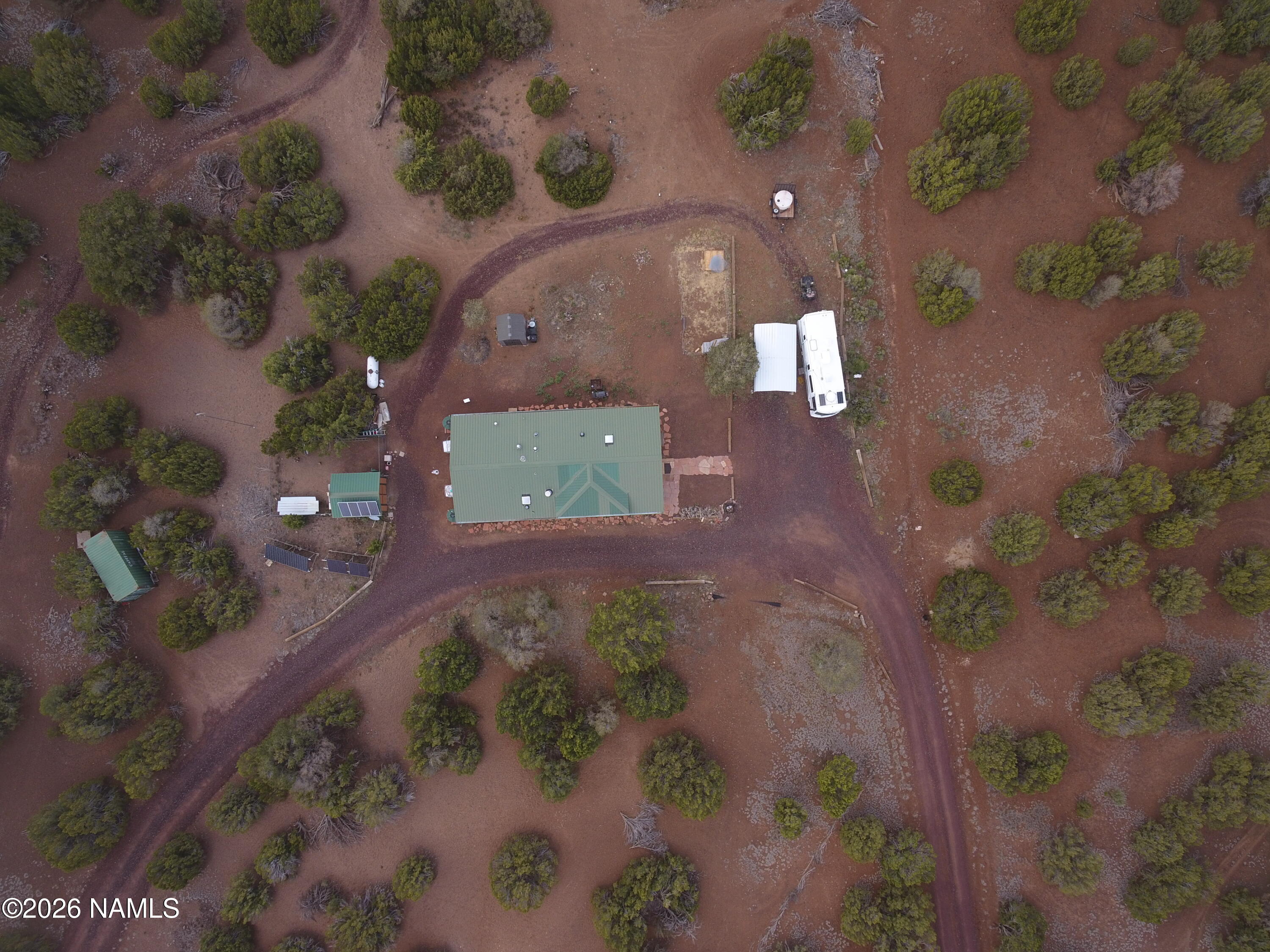 1431 East Cedar Road Williams, AZ 86046 - Photo 48 of 51 an aerial view of a house with a yard