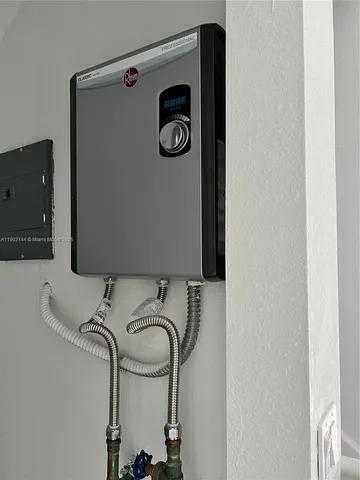 a close view of utility room