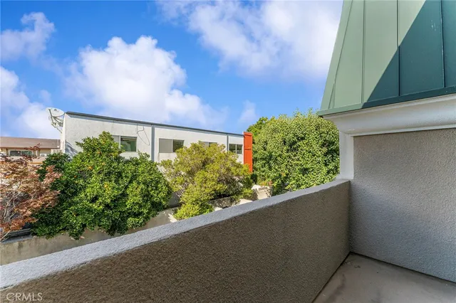 a view of a potted plant in front of a door