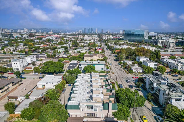 an aerial view of multiple house