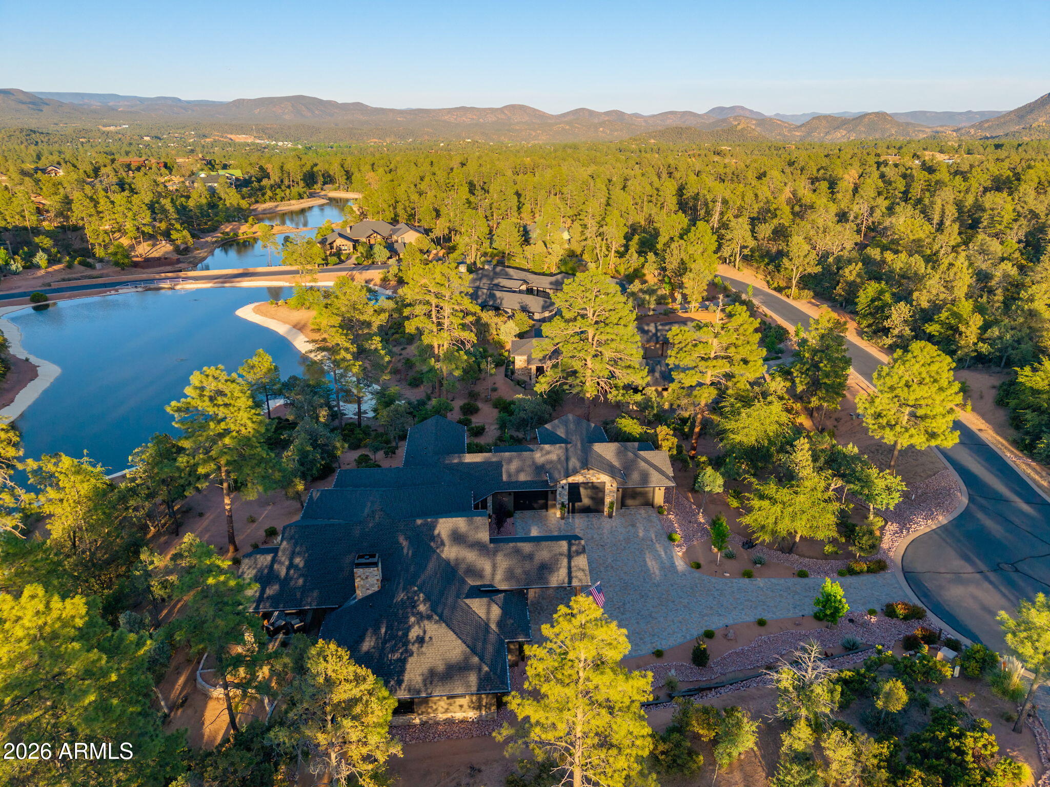 602 North Redbud Circle Payson, AZ 85541 - Photo 73 of 83 an aerial view of residential house with outdoor space and river view