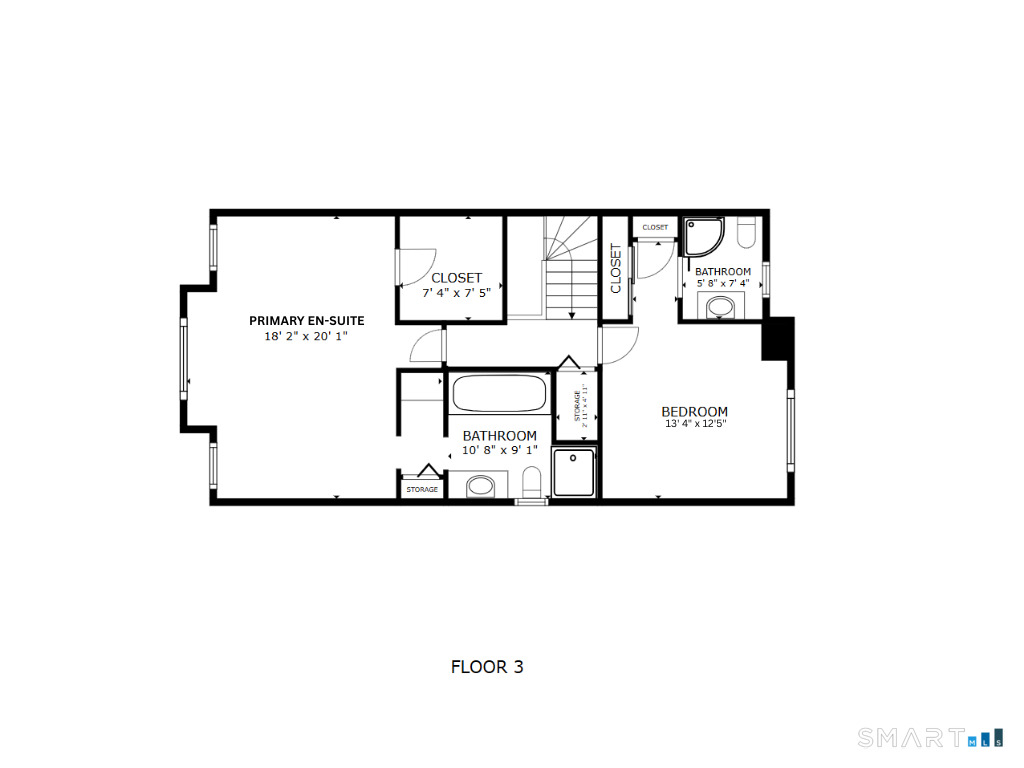 936 South Pine Creek Road Fairfield, CT 06824 - Photo 38 of 39 Second Level Floor Plan.