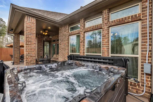 a view of a house with a patio