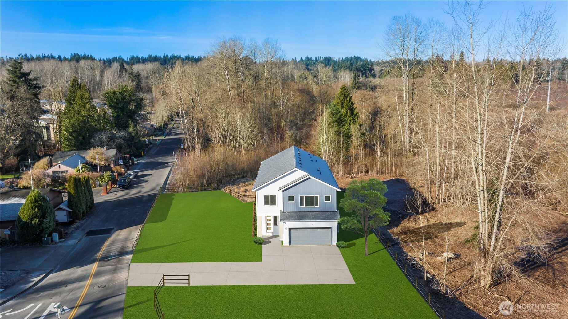 1729 214th Street Southeast Bothell, WA 98021 - Photo 2 of 8 a house with green field in front of it