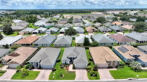 an aerial view of multiple house