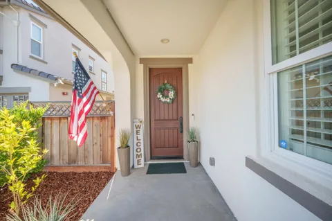 a view of front door of house