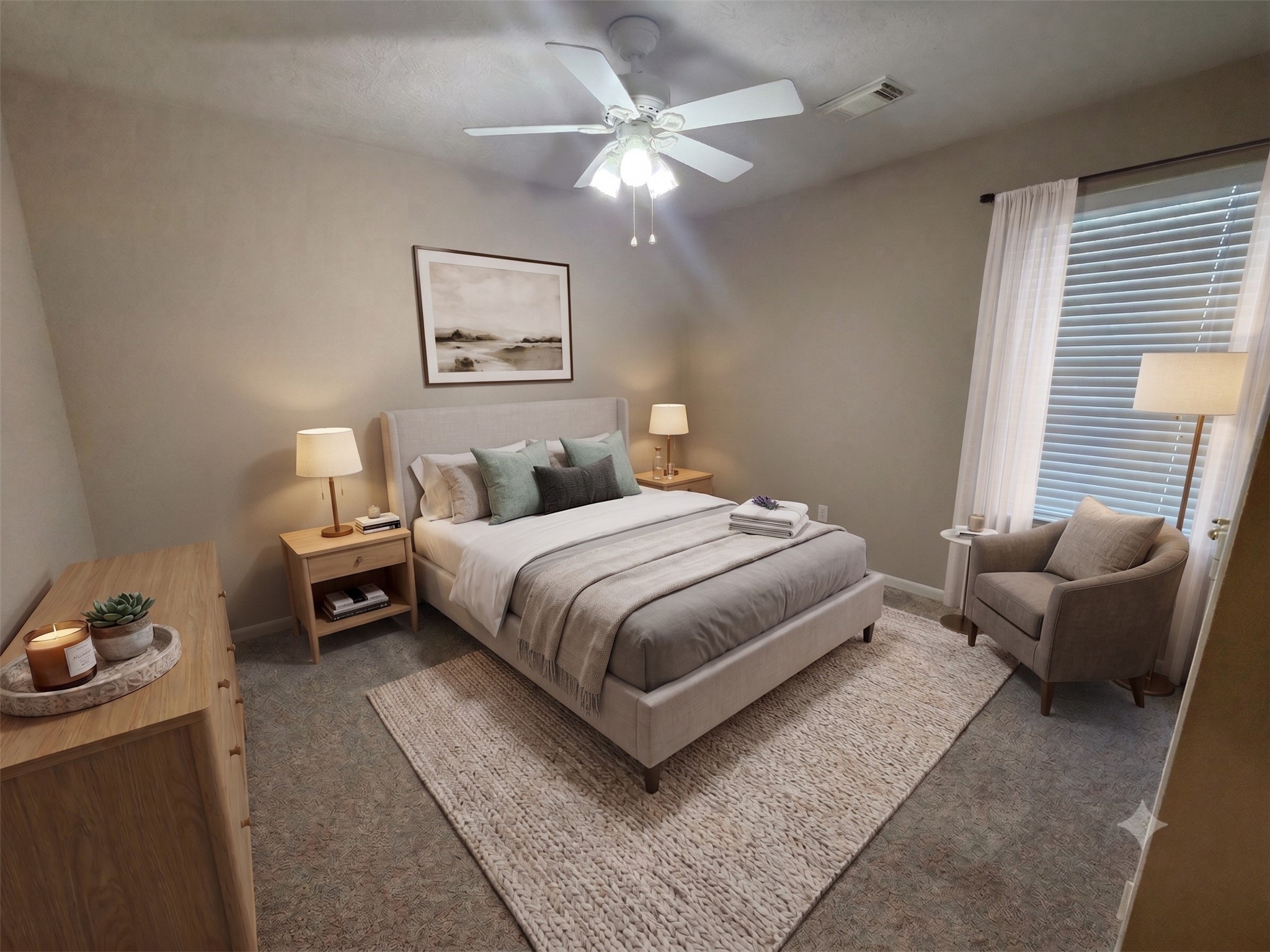 2627 Spring Dusk Drive Spring, TX 77373 - Photo 18 of 30 Second bedroom has been virtually staged to illustrate potential.