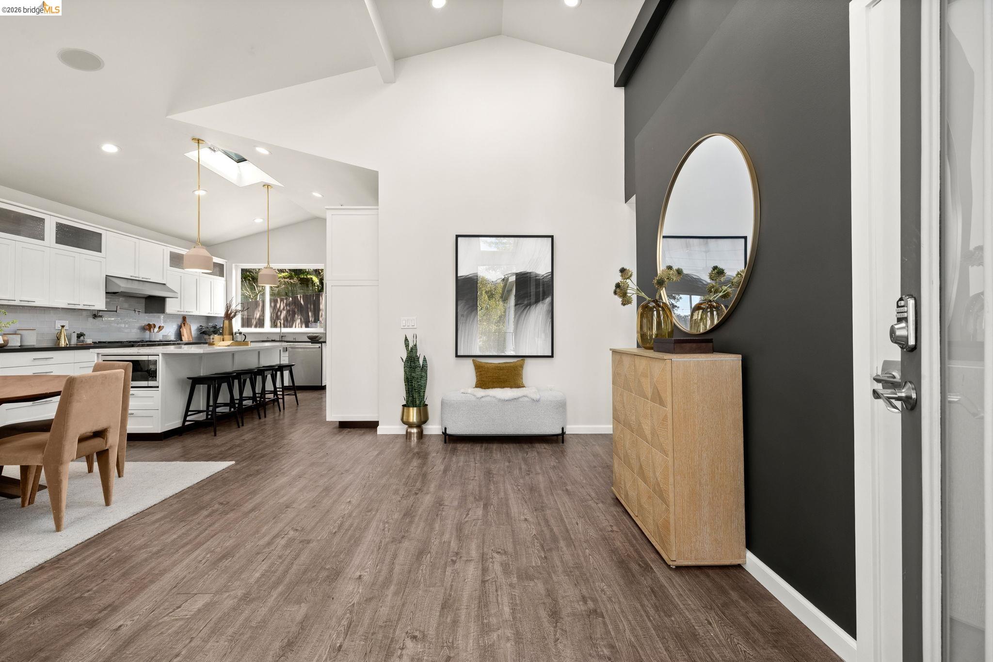 1471 Scenic Avenue Berkeley, CA 94708 - Photo 2 of 42 a living room with furniture and a wooden floor