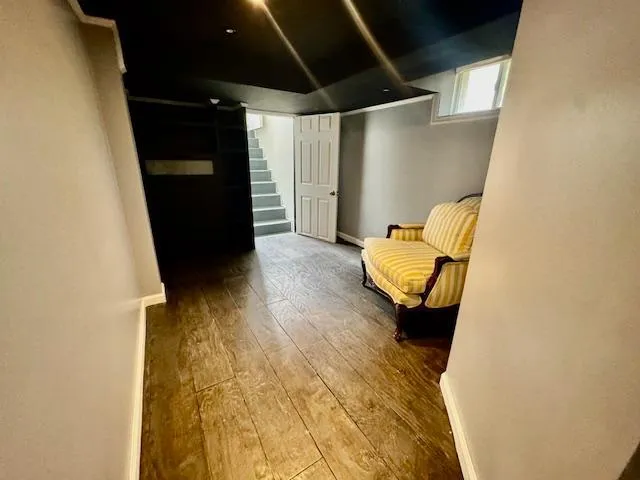 a house view with a garden space