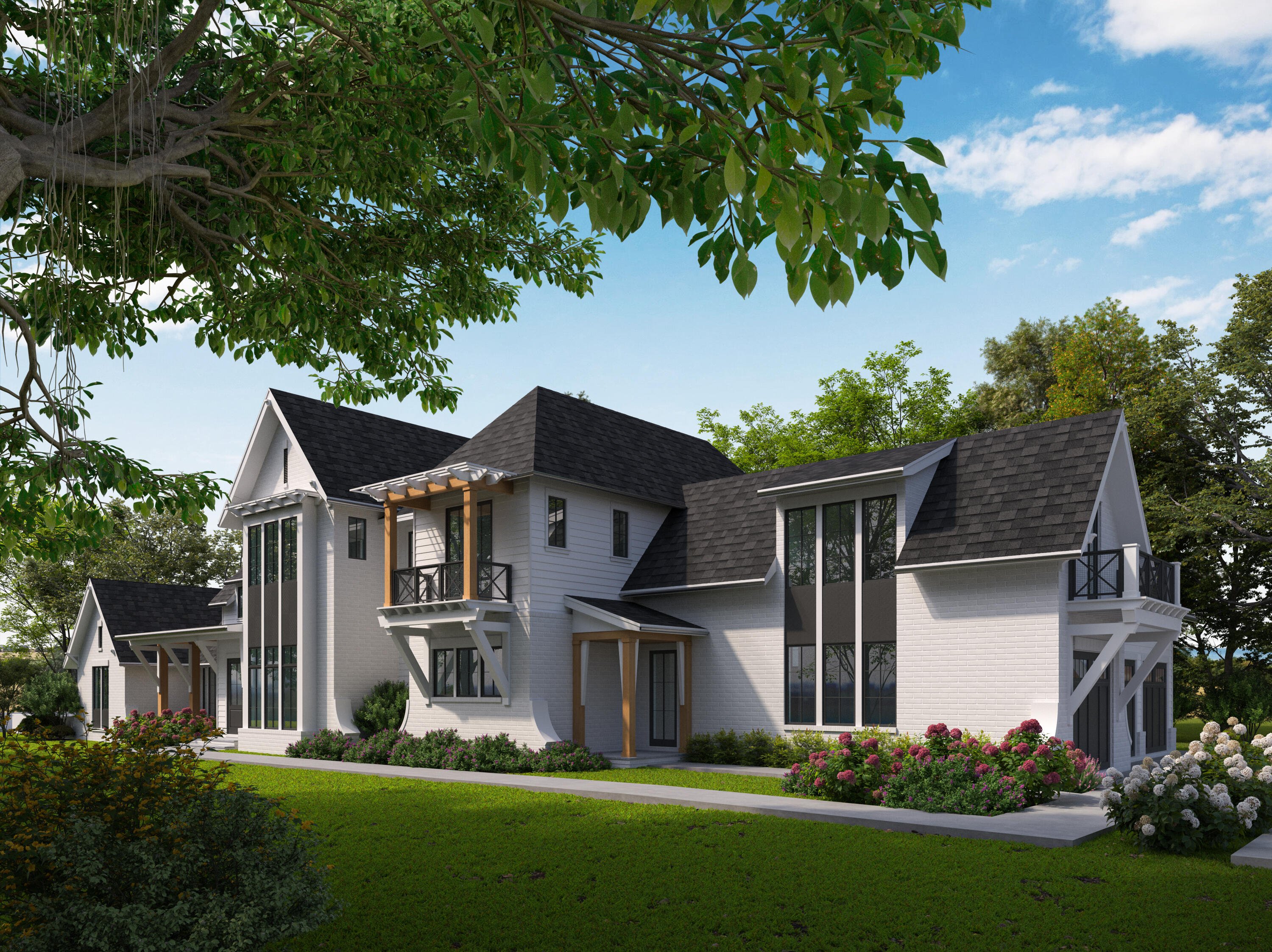 323 Pinewood Lane Inlet Beach, FL 32461 - Photo 48 of 50 front view of a house with a yard