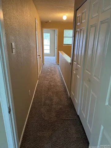 a view of balcony with stairs