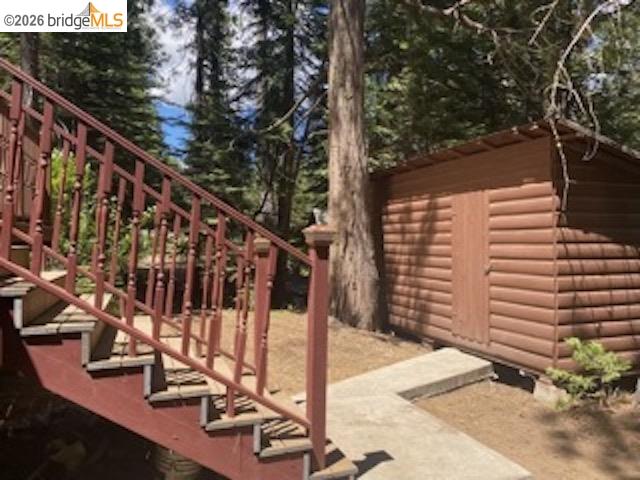26591 Snow Bowl Road Long Barn, CA 95335 - Photo 24 of 38 a view of a wooden bridge