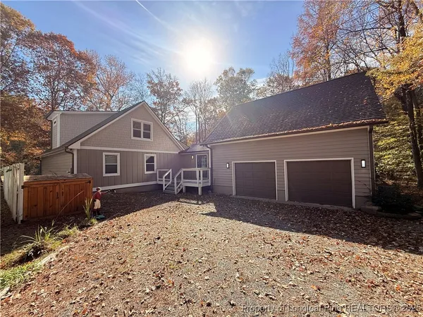 a house view with a outdoor space