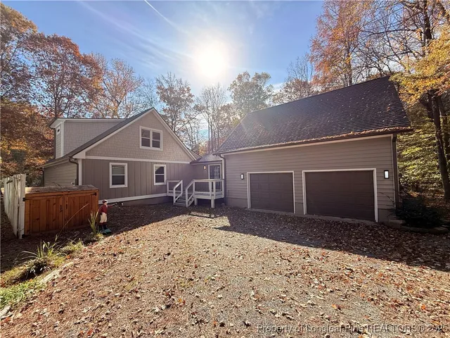 a house view with a outdoor space