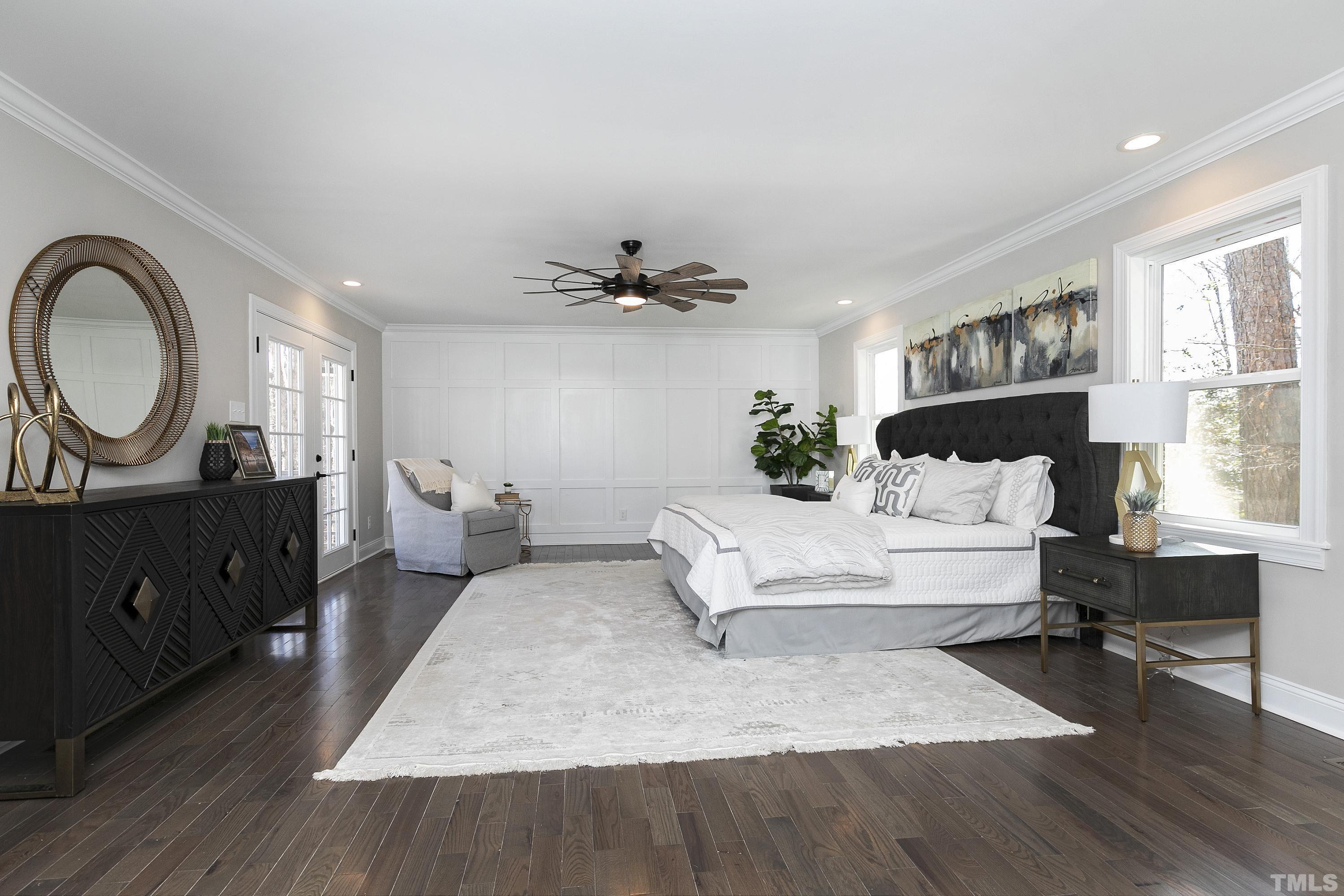 5413 Edington Lane Raleigh, NC 27604 - Photo 17 of 59 a living room with furniture and a wooden floor
