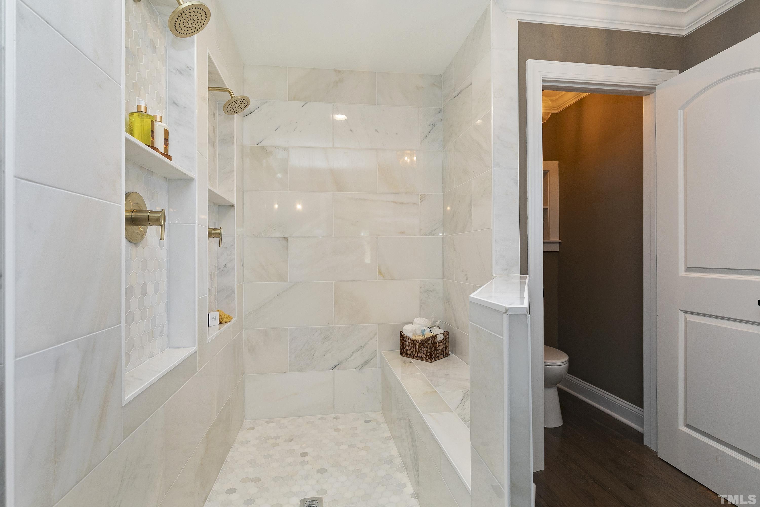 5413 Edington Lane Raleigh, NC 27604 - Photo 21 of 59 a bathroom with a shower