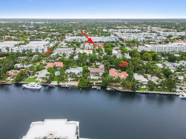 an aerial view of multiple house