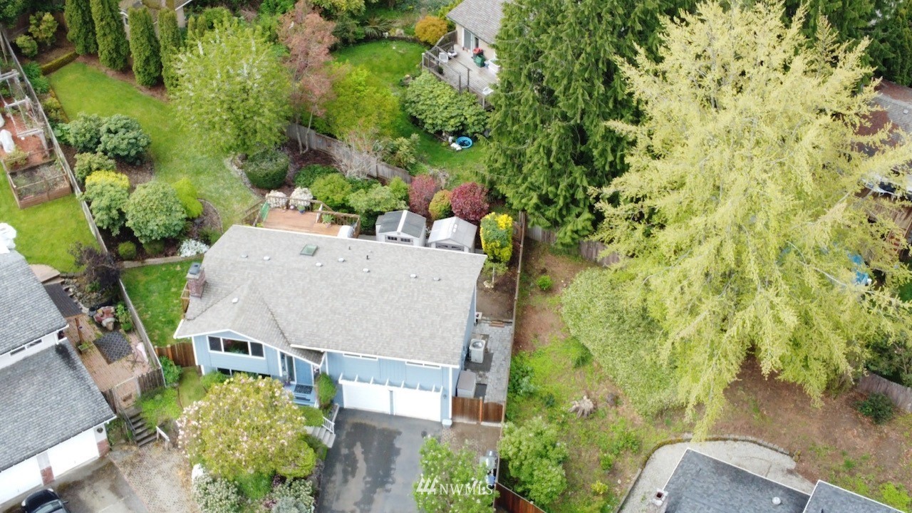 22028 5th Avenue West Bothell, WA 98021 - Photo 19 of 19 an aerial view of a house with swimming pool and garden