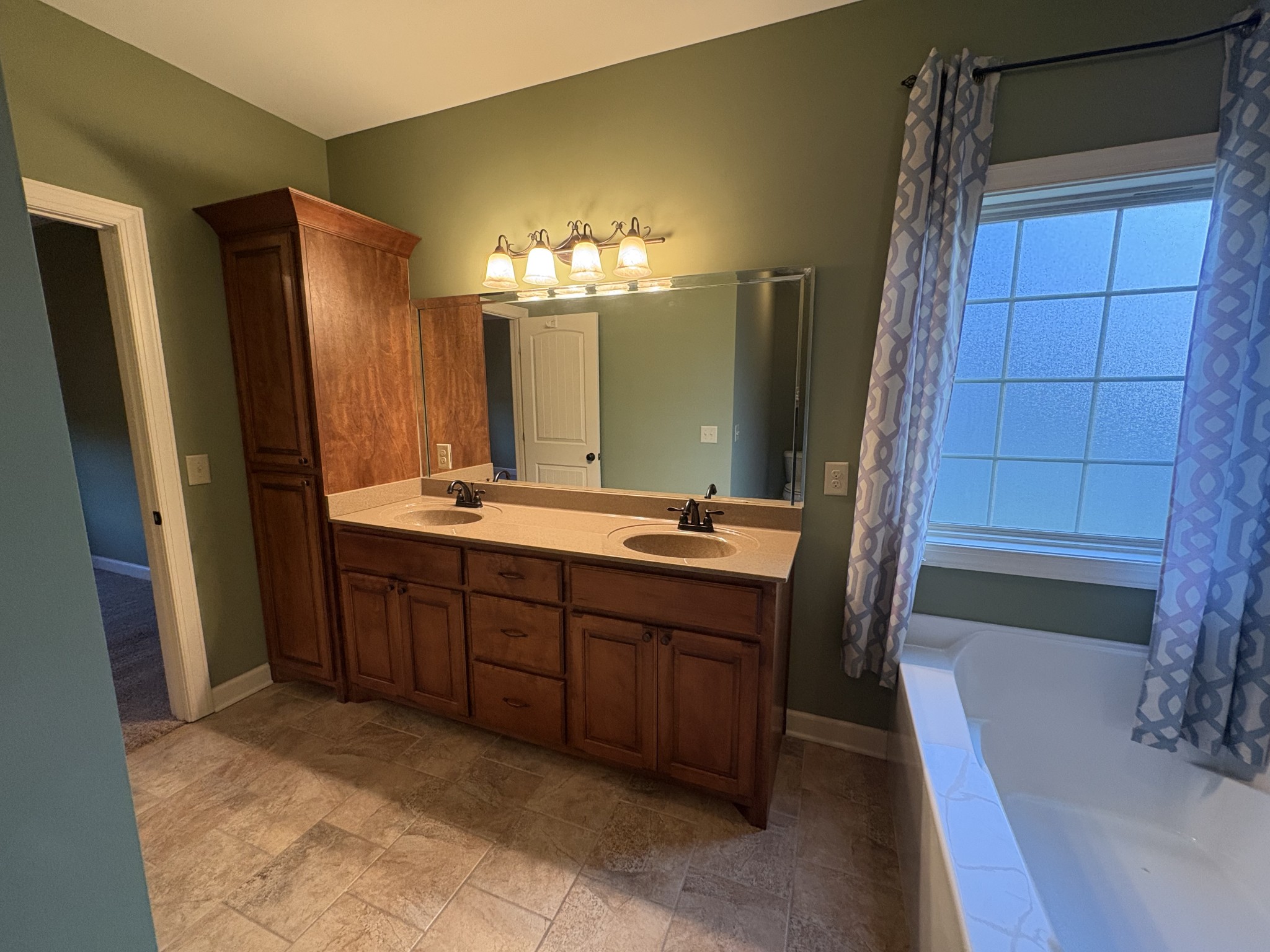 117 Grayson Lane White House, TN 37188 - Photo 16 of 24 a bathroom with a double vanity sink and a mirror
