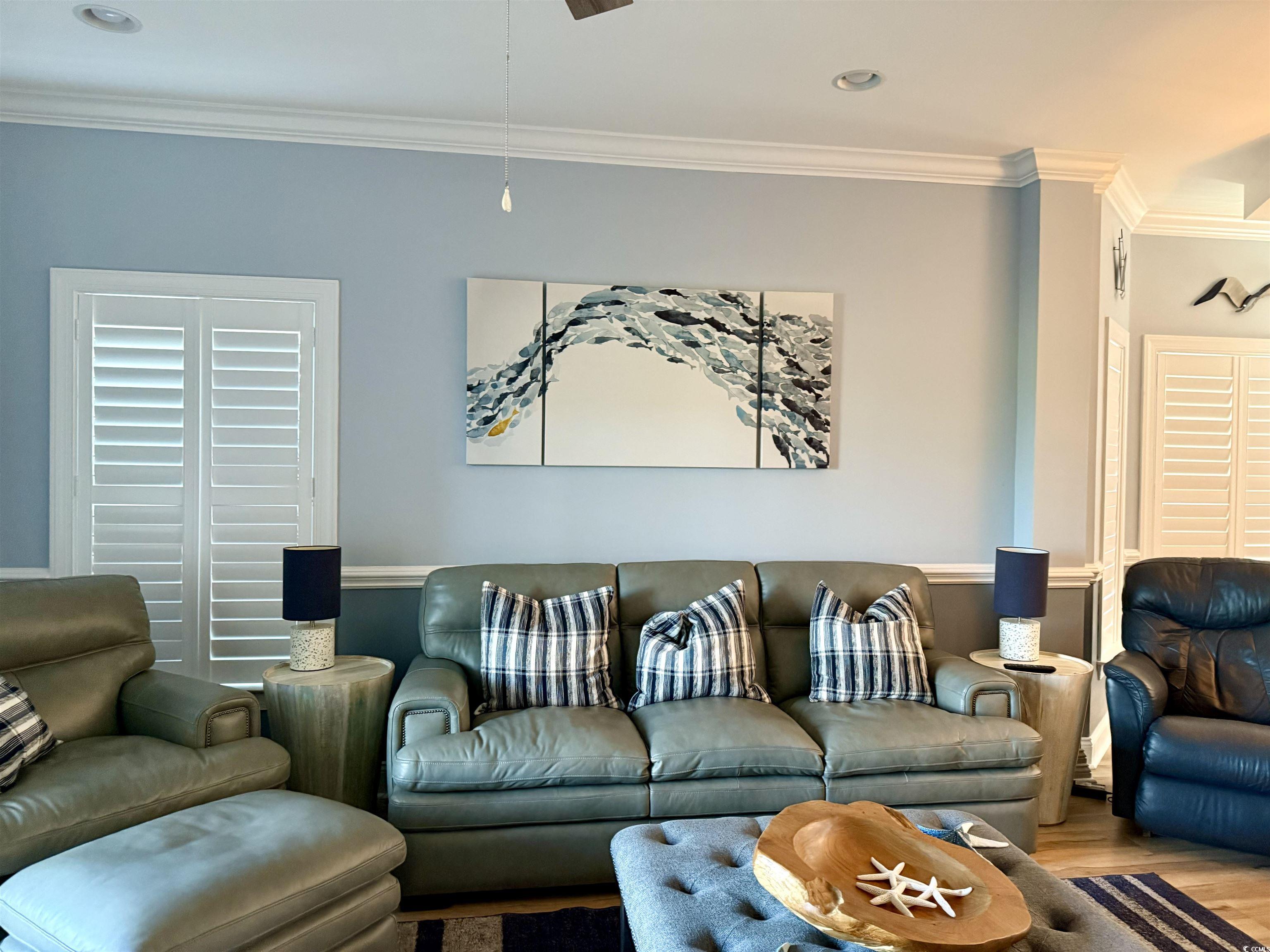 1008 Ray Costin Way, Unit 305 Murrells Inlet, SC 29576 - Photo 17 of 31 Living room featuring light hardwood / wood-style