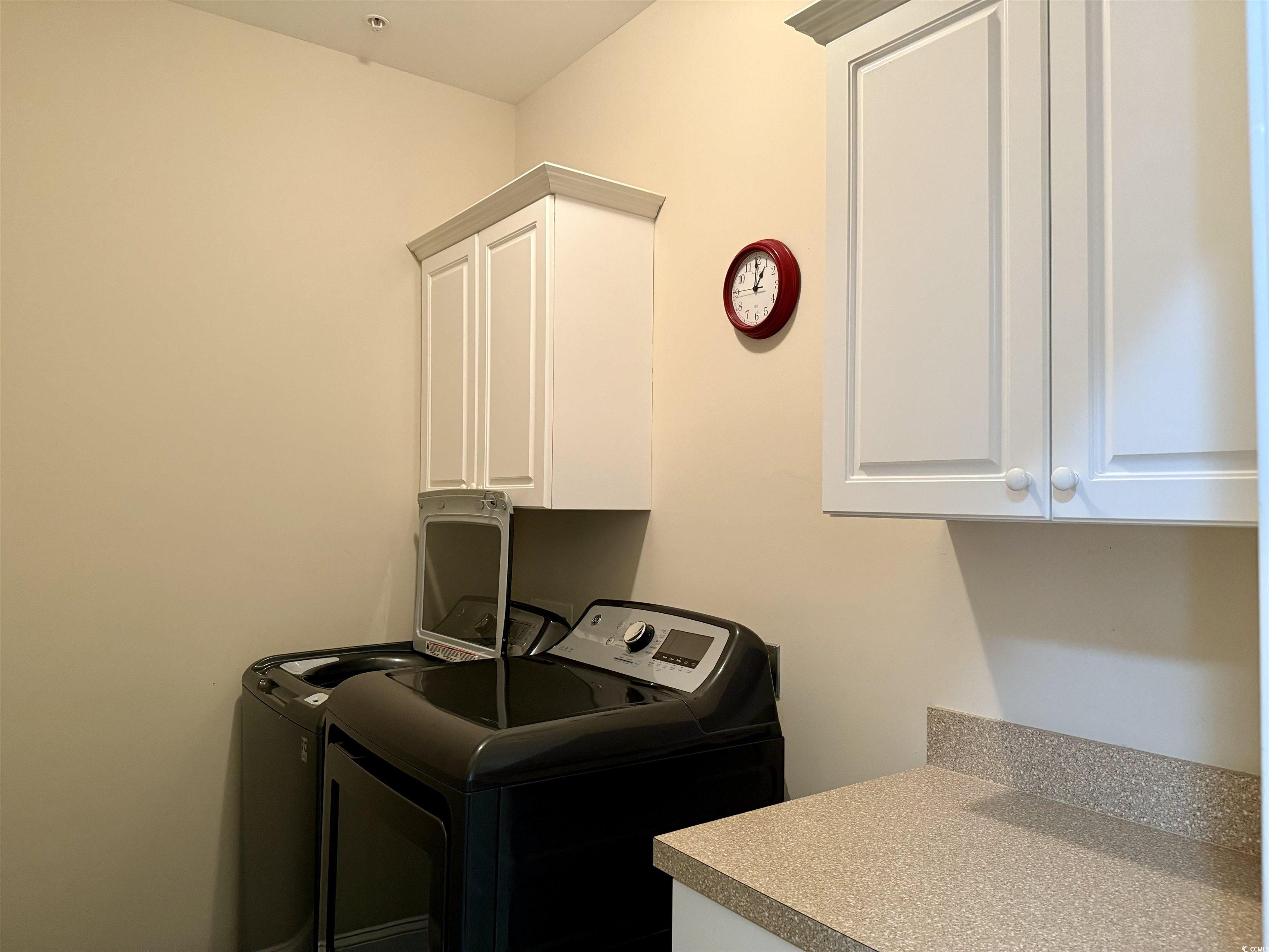 1008 Ray Costin Way, Unit 305 Murrells Inlet, SC 29576 - Photo 24 of 31 Clothes washing area with cabinets and washing mac