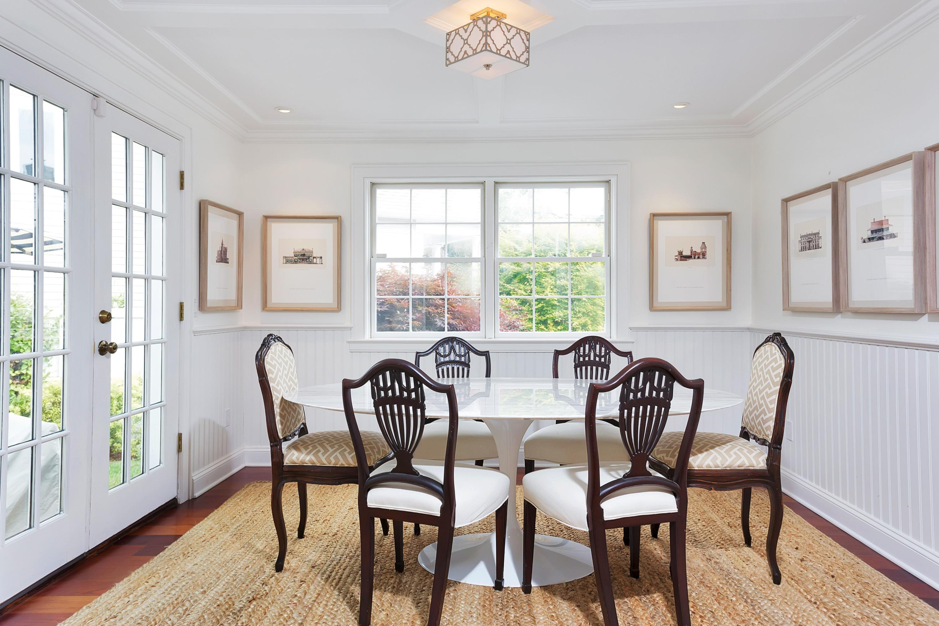 31 Meridian Road Rowayton, CT 06853 - Photo 5 of 18 a view of a a dining room with furniture window and wooden floor