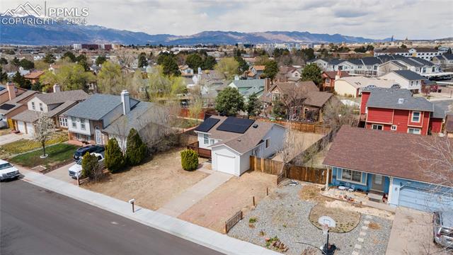 4419 Fenton Road Colorado Springs, CO 80916 - Photo 2 of 21 Bird's eye view with a mountain view