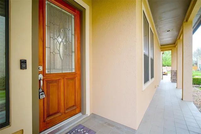 a view of a front door