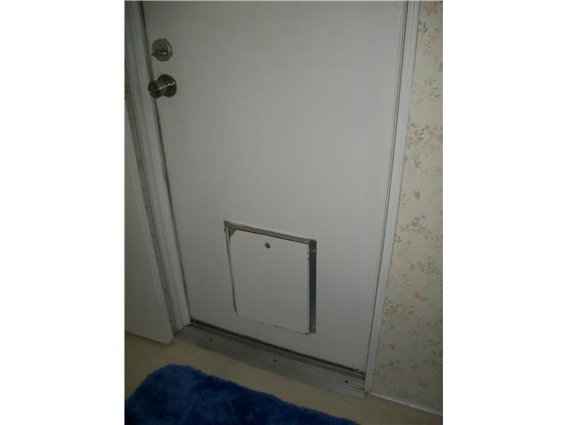 7467 Mission Gorge Road, Unit 83 Santee, CA 92071 - Photo 23 of 24 Convenient doggy door on rear entry door to fenced-in patio.
