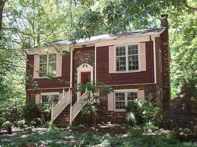 7613 Prospector Place Raleigh, NC 27615 - Photo 1 of 11 Lovely, well-maintained split foyer from the lates 70's, with a fireplace, natural light, driveway (and limited street parking), w/a fenced in private backyard. Exterior Front