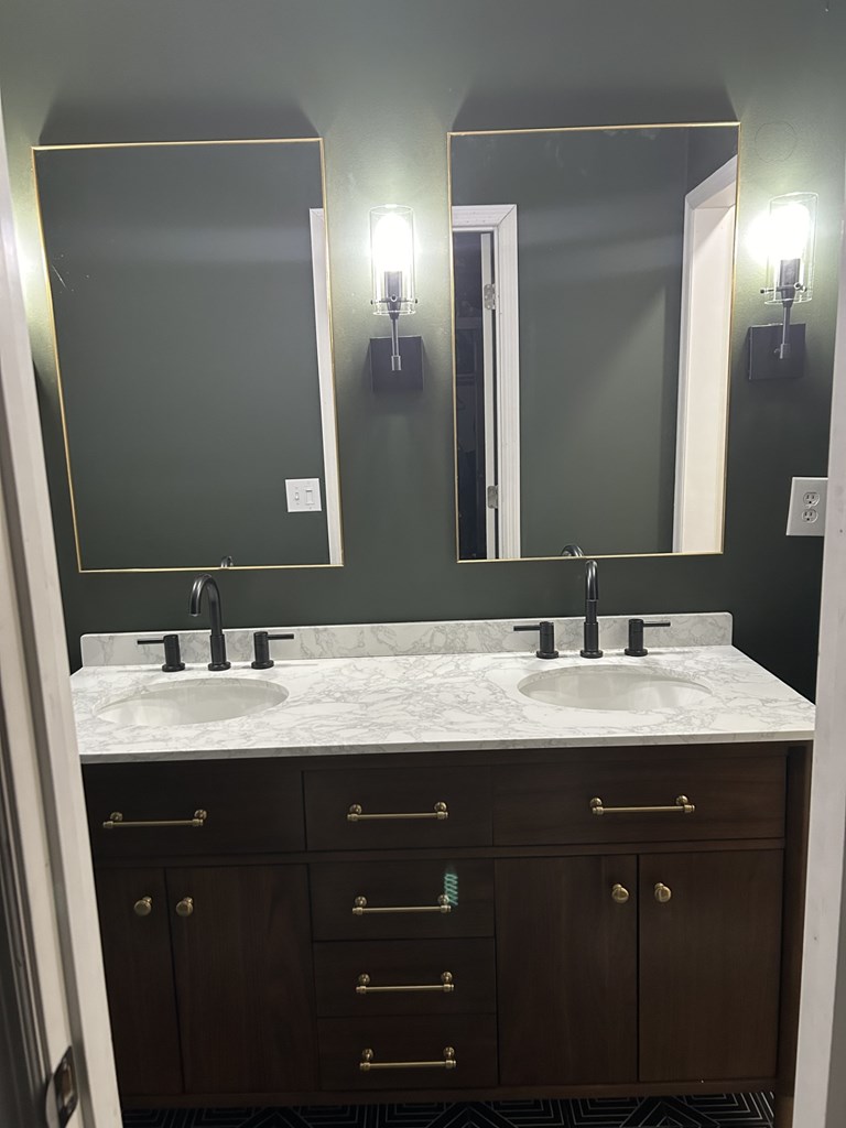 6120 Candlestick Loop Columbus, GA 31909 - Photo 15 of 20 a bathroom with a granite countertop sink double and mirror