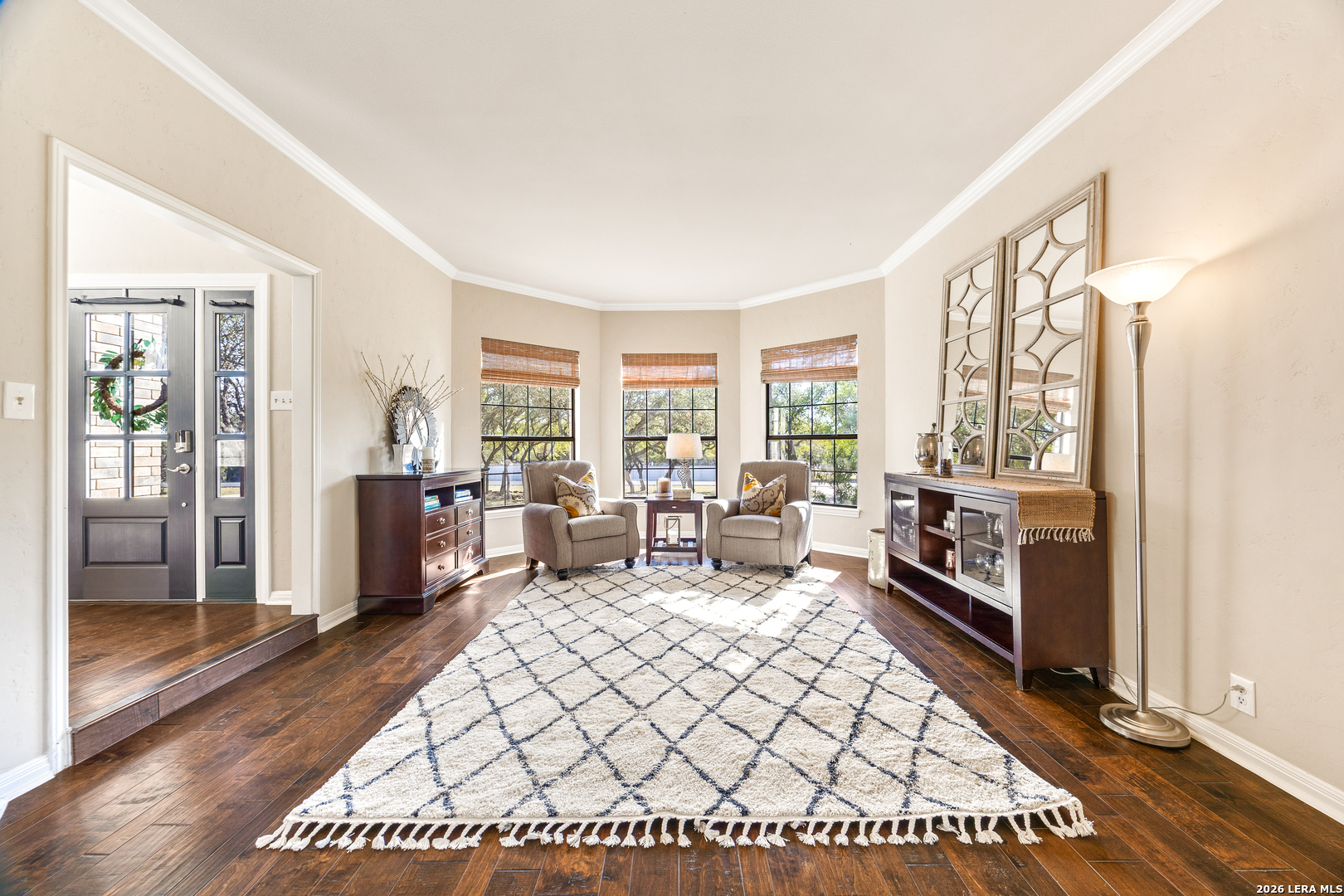 31586 Scarteen Fair Oaks Ranch, TX 78015 - Photo 14 of 67 a living room with furniture and a large window